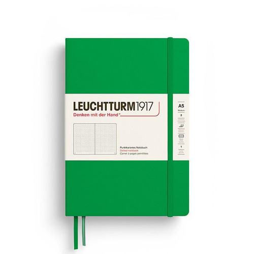 Leuchtturm 1917 Leuchtturm Hardcover Notebook, Spring Leaf, Medium (A5), 251p., dotted