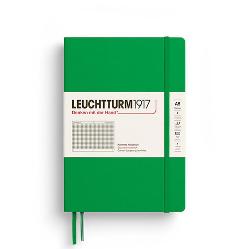 Leuchtturm 1917 Leuchtturm Hardcover Notebook, Spring Leaf, Medium (A5), 251p., squared