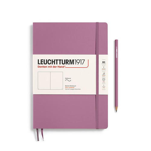 Leuchtturm 1917 Leuchtturm Softcover Notebook, Dusty Rose (Composition B5), 219p., plain 