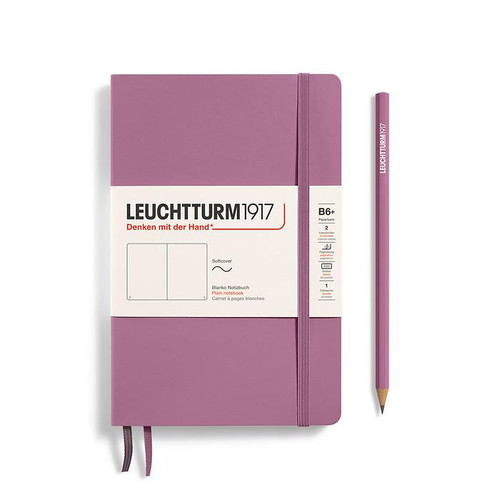 Leuchtturm 1917 Leuchtturm Softcover Paperback (B6+) Notebook, Dusty Rose, 123p., plain