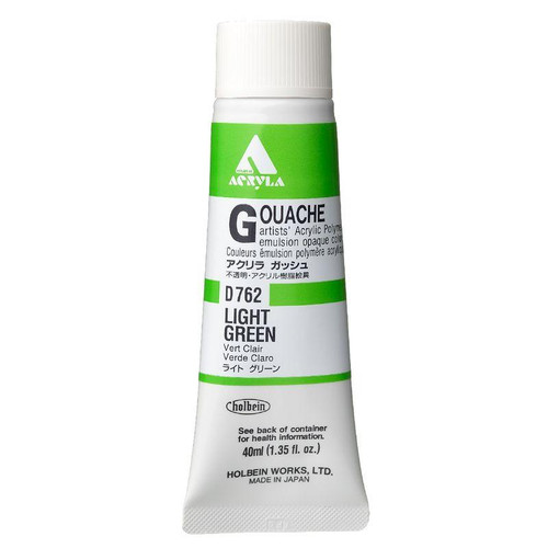 Holbein, Inc. Holbein Acrylic Gouache, 40ml Tube, Light Green