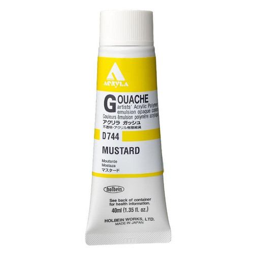 Holbein, Inc. Holbein Acrylic Gouache, 40ml Tube, Mustard
