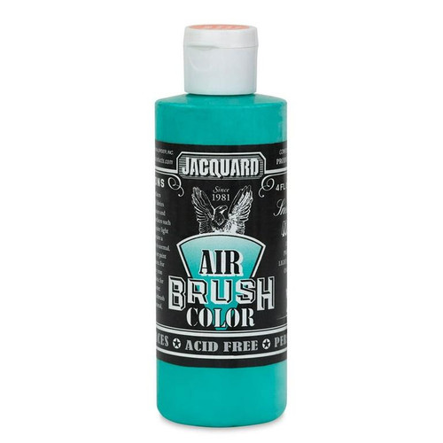  Jacquard Airbrush Paint, Bright Turquoise, 4oz. 