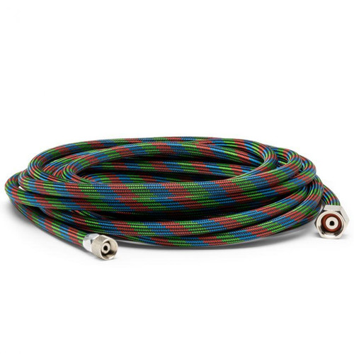 Medea/Iwata Iwata 20' Braided Nylon Covered Airbrush Hose with Iwata Airbrush Fitting & 1/4" 