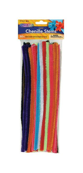 Dixon Ticonderoga Co. Giant Chenille Stems Assorted 50pk 