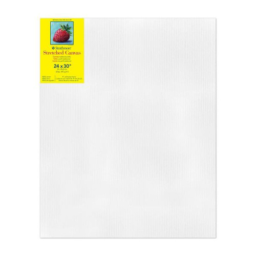 Strathmore 300 Series Stretched Canvas, Studio - 3/4" Profile, 24" x 30"