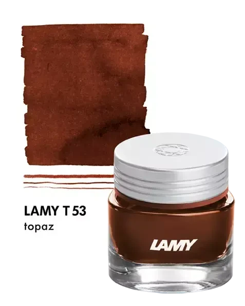 Lamy Inc LAMY T53 Crystal Fountain Pen Ink, Topaz 