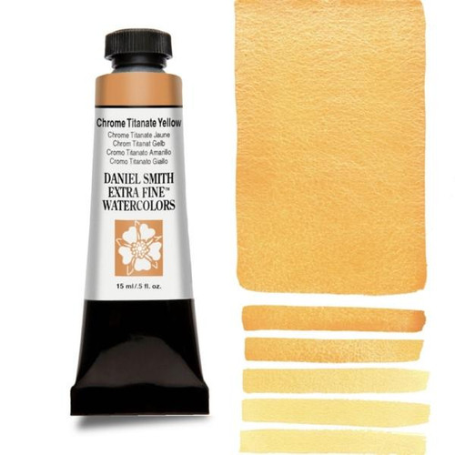  Daniel Smith Extra Fine Watercolor, 15 ml, Chrome Titanate Yellow 