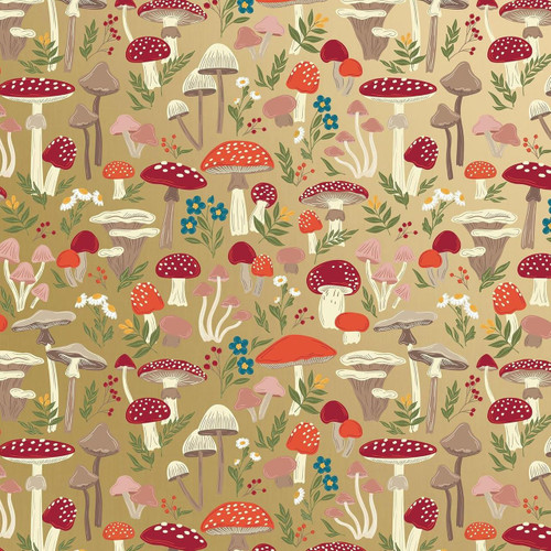  Jillson & Roberts Wrapping Paper Roll, Mushroom Forest 