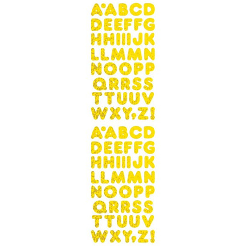 Jillson & Roberts Micro Sticker Sheet, Gold Alphabet