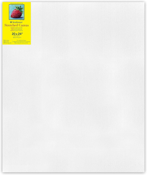 Strathmore Artist Strathmore 300 Series Stretched Canvas, Studio  - 3/4" Profile, 20" x 24"