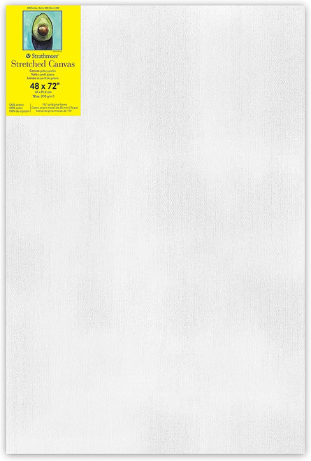 Strathmore Artist Strathmore 300 Series Stretched Canvas, Gallery - 1.5" Profile, 48"x72" 