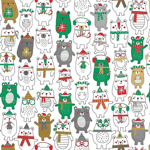  Jillson & Roberts Jumbo Wrapping Paper Roll, Polar Bear Fun 