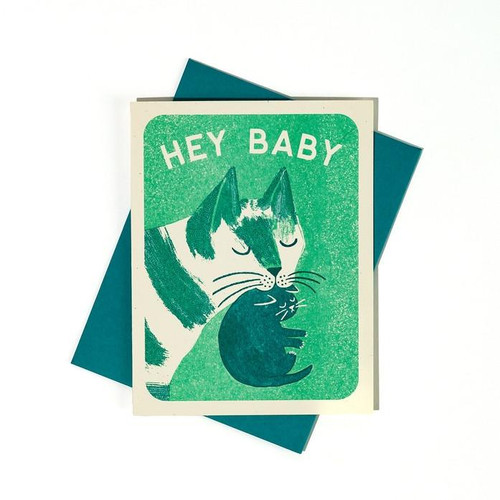  Bromstad Printing Co. - Hey Baby - Risograph Card 