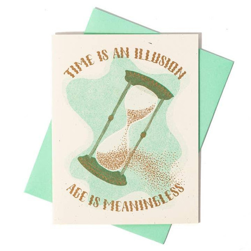  Bromstad Printing Co. - Time Is An Illusion - Risograph Card 