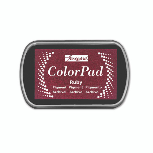  Jacquard ColorPad Pigment Ink Pad, Ruby 