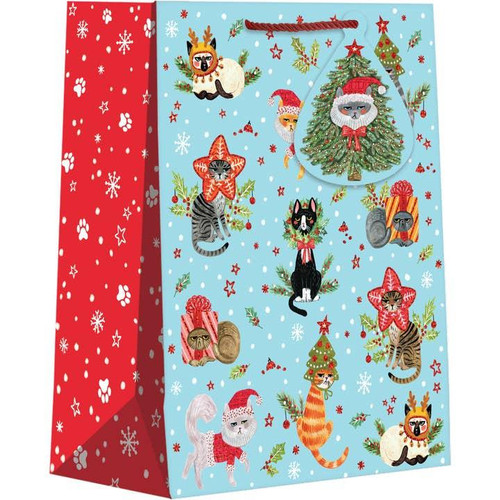 Jillson & Roberts Gift Bag, Medium, Naughty Cats 