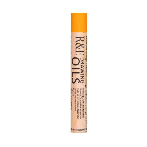  R&F Handmade Paints, Drawing Oil, Cadmium Orange 