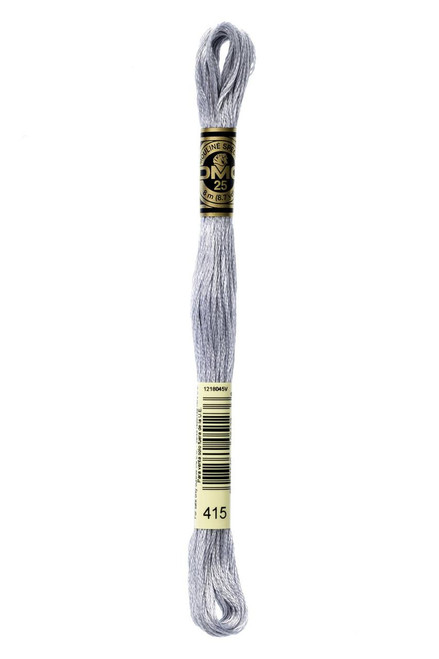  DMC Embroidery Floss, 415 Pearl Grey 