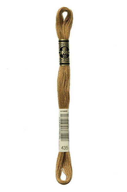  DMC Embroidery Floss, 435 Brown Very Light 