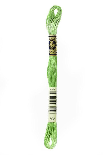  DMC Embroidery Floss, 703 Chartreuse 
