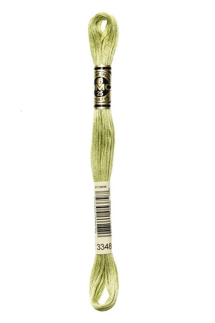  DMC Embroidery Floss, 3348 Yellow Green Light 