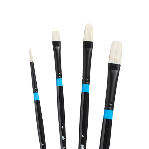 Princeton Artist Brush Company Princeton Brush Aspen Synthetic Bristle, Series 6500, Set 4Pk 