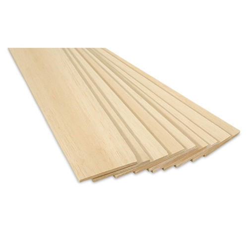 Bud Nosen Models Balsa Wood 1/4" x 4" x 36" 