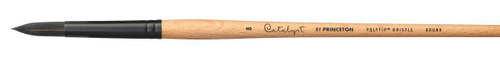 Princeton Artist Brush Company Princeton Brush Catalyst Polytip Bristle, Series 6400, Long Handle, Round 2/0 