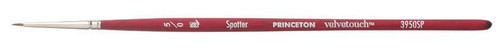 Princeton Artist Brush Company Princeton Brush Velvetouch, Series 3950, Short Handle Brushes, Spotter 5/0 