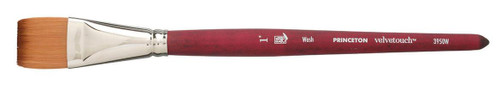 Princeton Artist Brush Company Princeton Brush Velvetouch, Series 3950, Short Handle Brushes, Wash 1/2" 