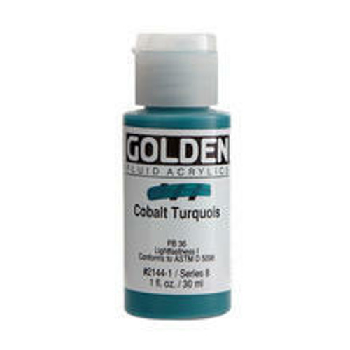 Golden Artist Colors Fluid Cobalt Turquoise 1oz