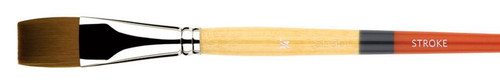 Princeton Artist Brush Company Princeton Brush Snap! Series 9650, Short Handle, Gold Taklon, Stroke 1" 
