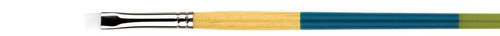 Princeton Artist Brush Company Princeton Brush Snap! Series 9850, Short Handle, White Taklon, Bright Shader  6 
