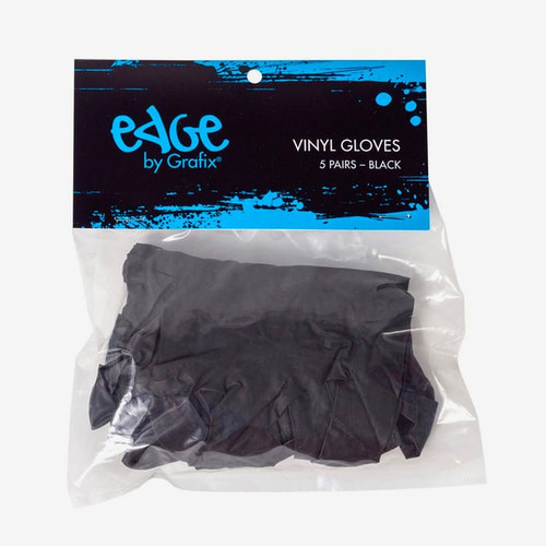 Edge: Vinyl Gloves, Black, 10pk