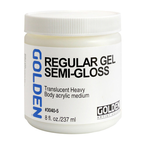 Golden Artist Colors Golden Regular Gel, 8oz., Semi-Gloss