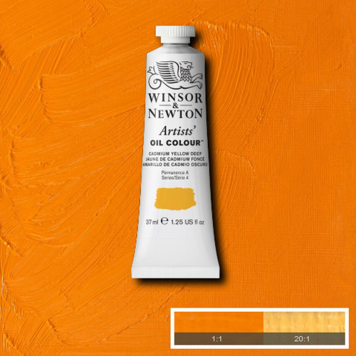 Winsor & Newton Artists' Oil Color, 37ml, Cadmium Yellow Deep