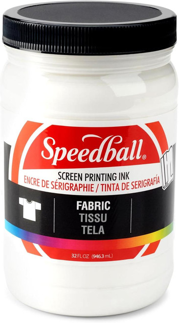 Speedball Art Products Speedball Fabric Screen Printing Ink, White, 32oz. 