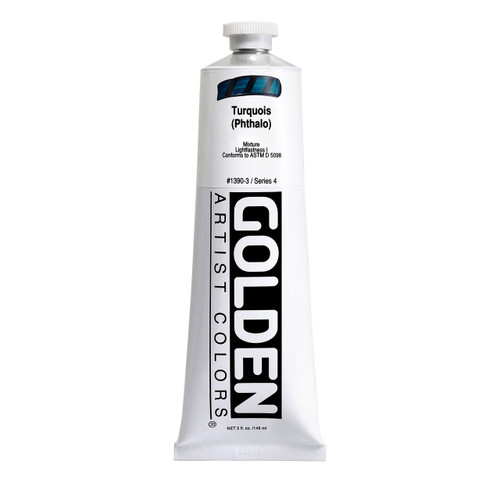 Golden Artist Colors Golden Heavy Body Acrylic, 5oz., Turquois (Phthalo) 