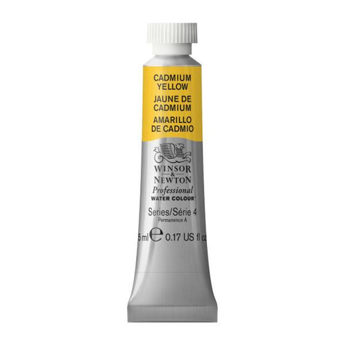 Winsor & Newton Professional Watercolor, 5ml tube, Cadmium Yellow 