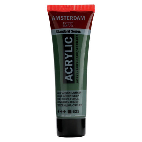 Royal Talens Amsterdam Acrylic Olive Green Deep 20mL