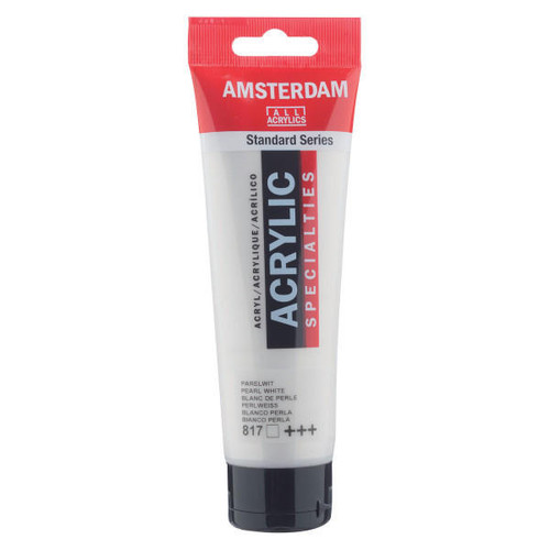 Royal Talens Amsterdam Acrylic Pearl White 817 120mL 