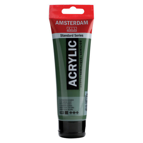 Royal Talens Amsterdam Acrylic Olive Green Dp 622 120mL 