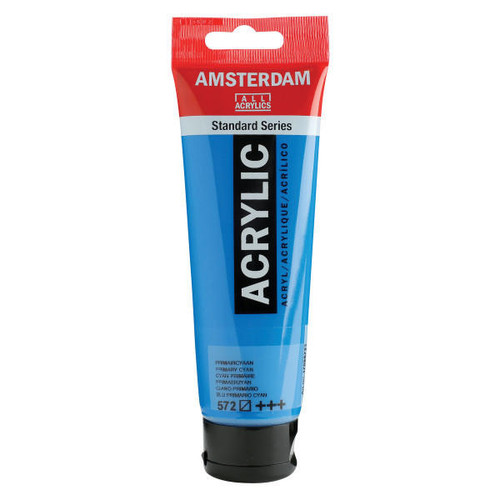 Royal Talens Amsterdam Acrylic Primary Cyan 572 120mL 