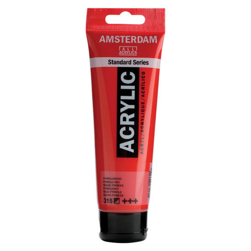 Royal Talens Amsterdam Acrylic Pyrrole Red 315 120mL