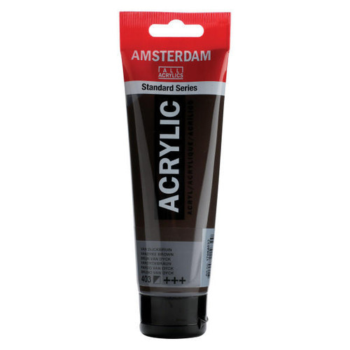 Royal Talens Amsterdam Acrylic Vandyke Brown 403 120mL