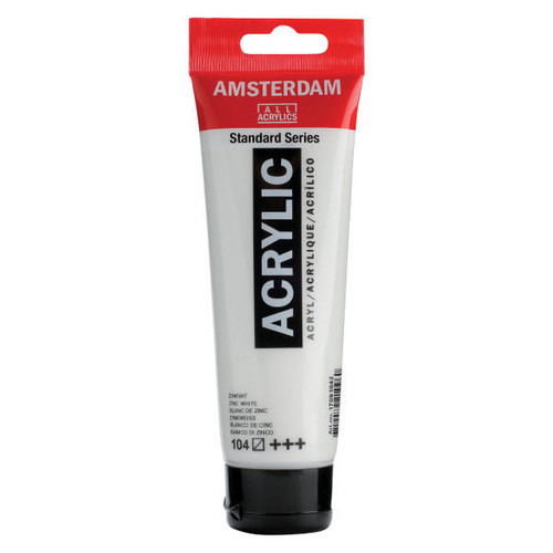 Royal Talens Amsterdam Acrylic Zinc White 104 120mL