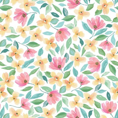  Jillson & Roberts Wrapping Paper Roll, Full Bloom 