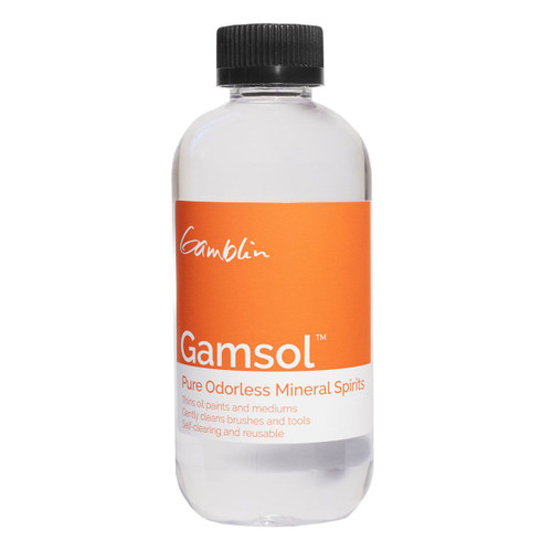 Gamblin Artist's Colors Gamblin Gamsol, Odorless Mineral Spirits, 8.5 oz. 