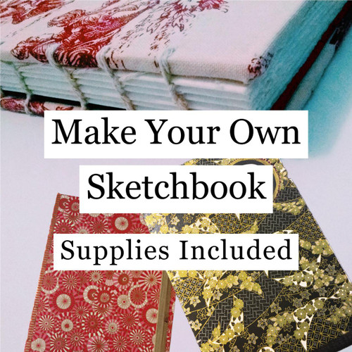 SAM FLAX Make Your Own Sketchbook Class - Supplies Included 